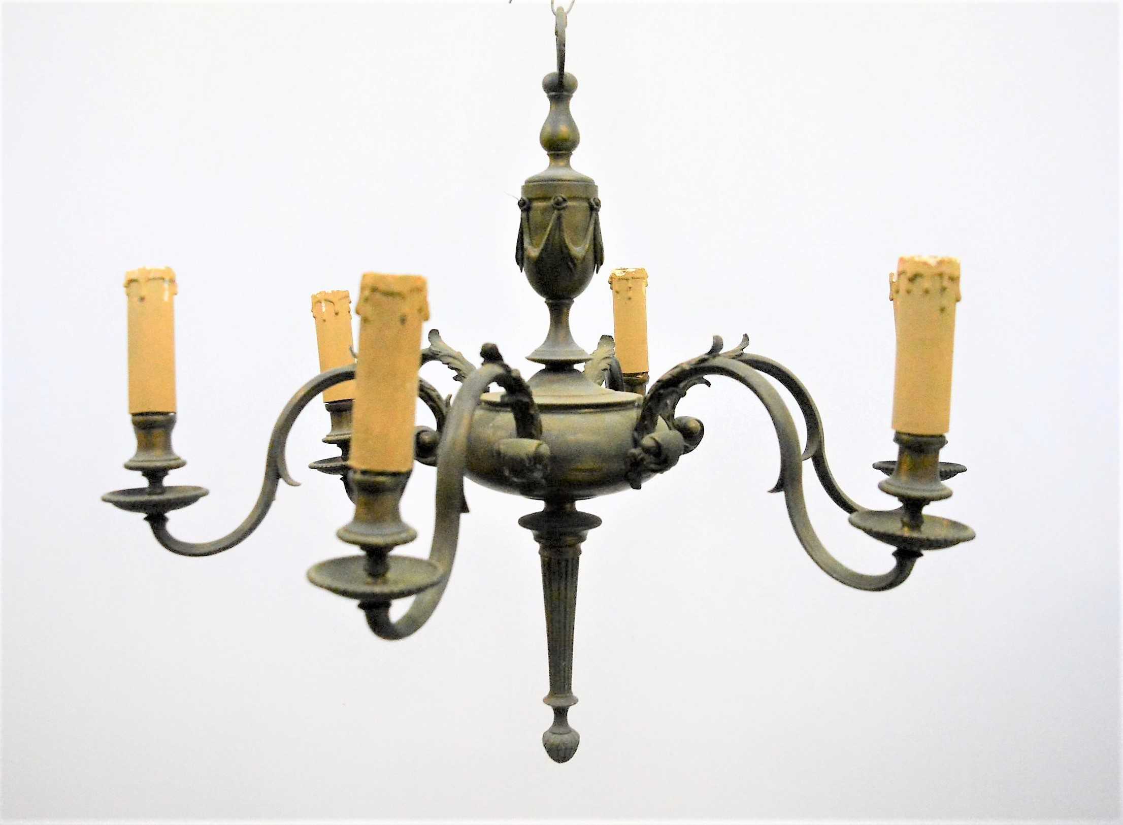 LAMPARA DE ARA�A 6 BRAZOS