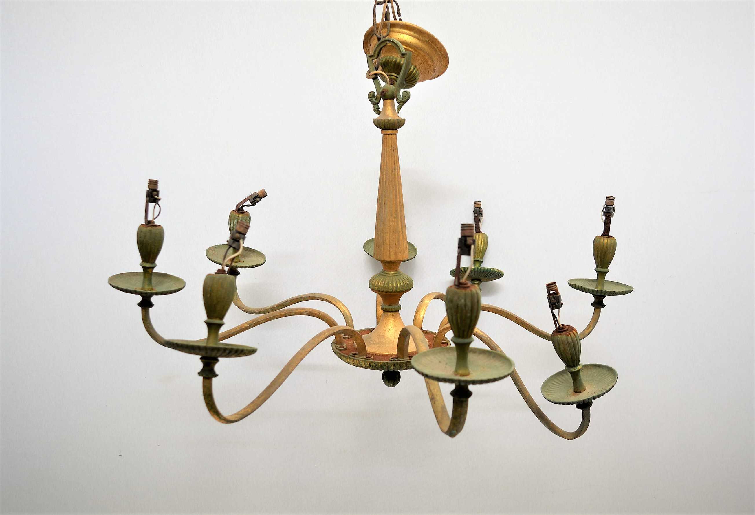 LAMPARA DE ARA�A OCHO BRAZOS