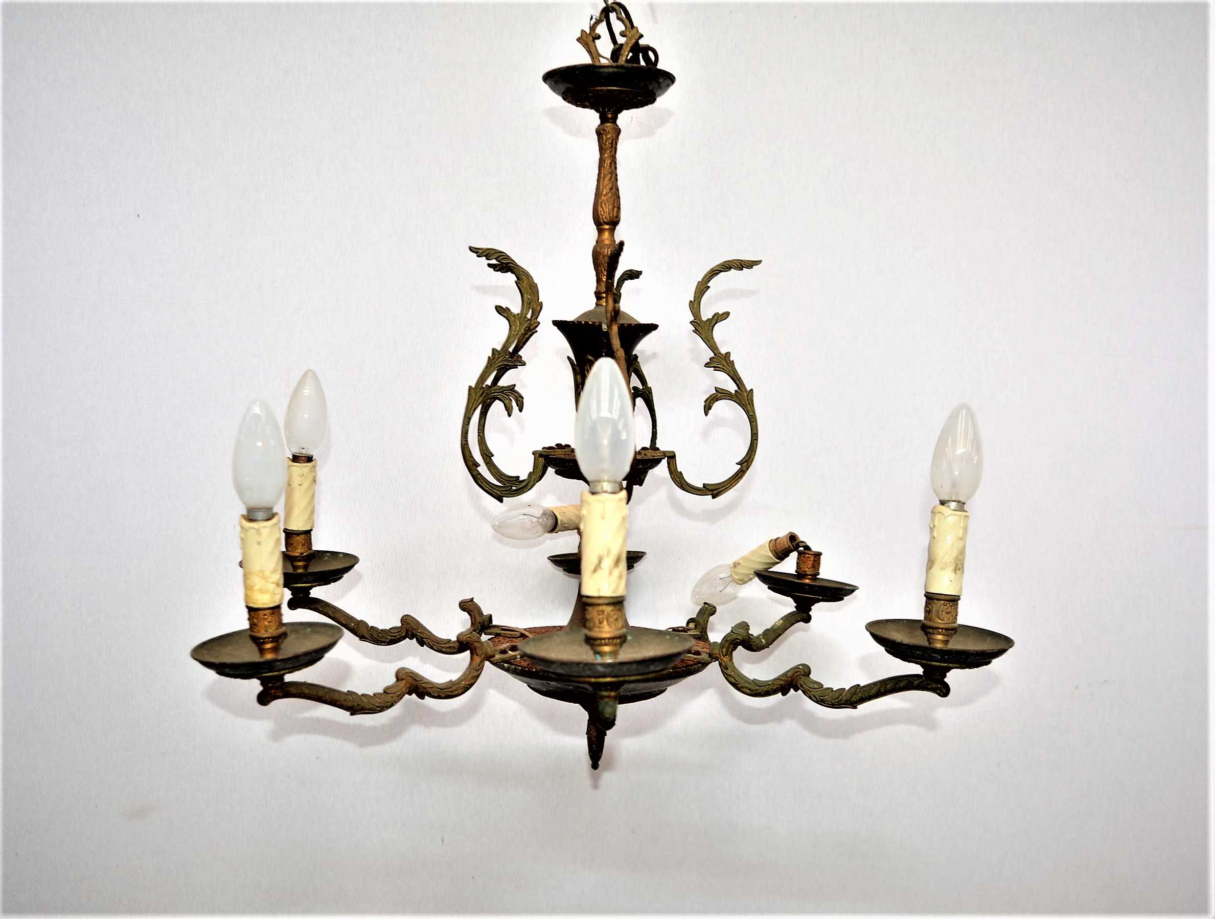 LAMPARA DE ARA�A SEIS BRAZOS