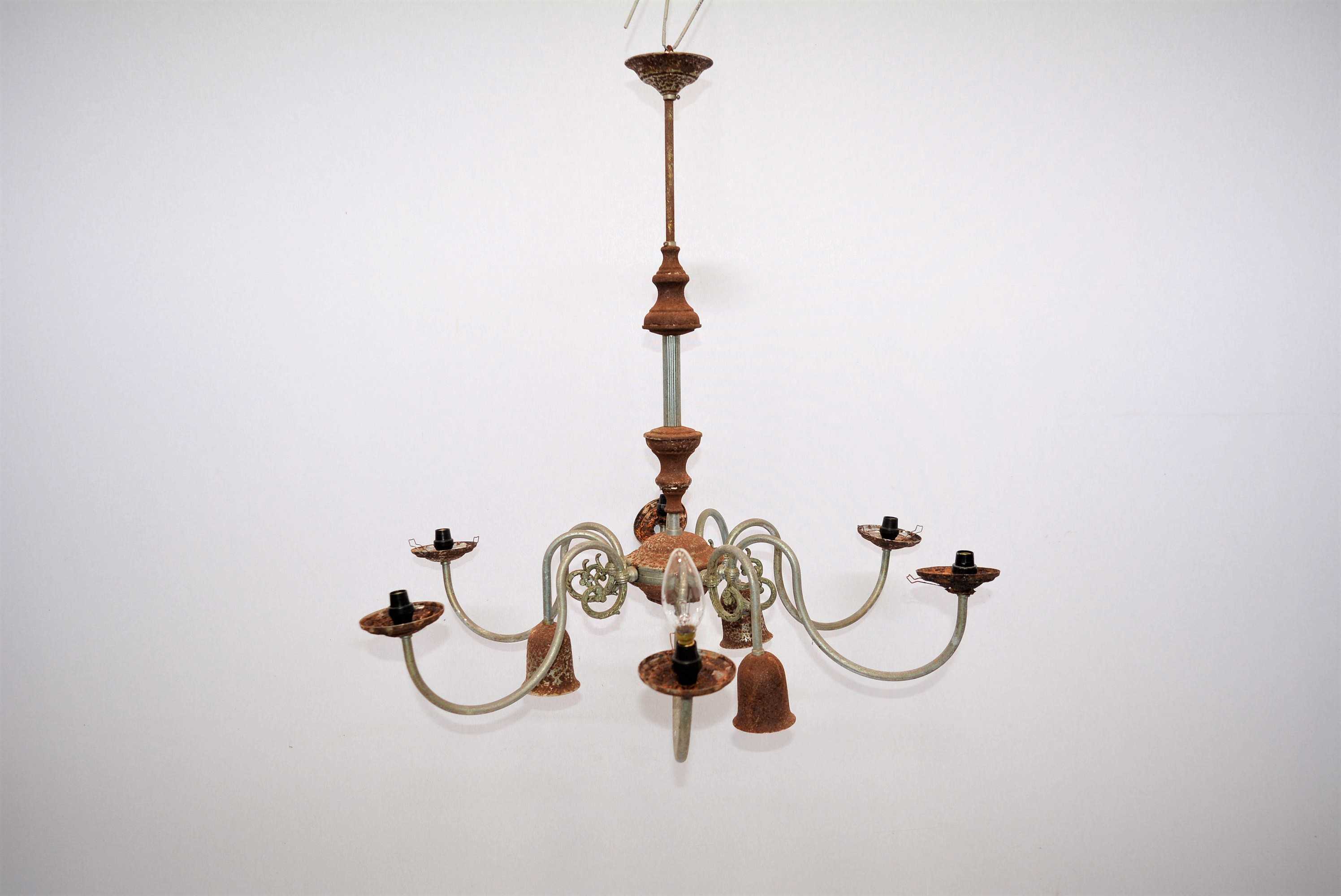 LAMPARA DE ARA�A NUEVE BRAZOS