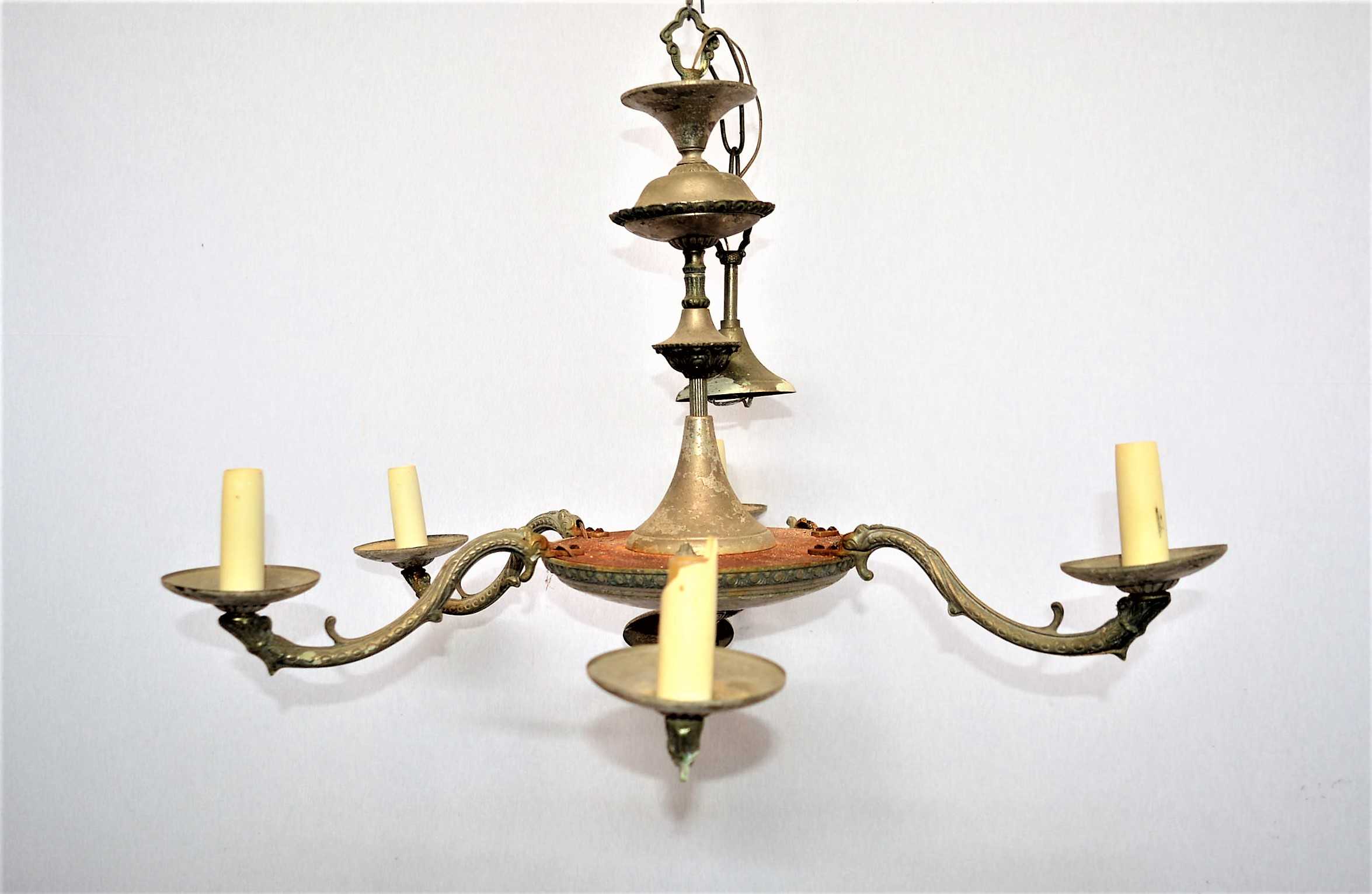 LAMPARA DE ARA�A DE SEIS BRAZOS