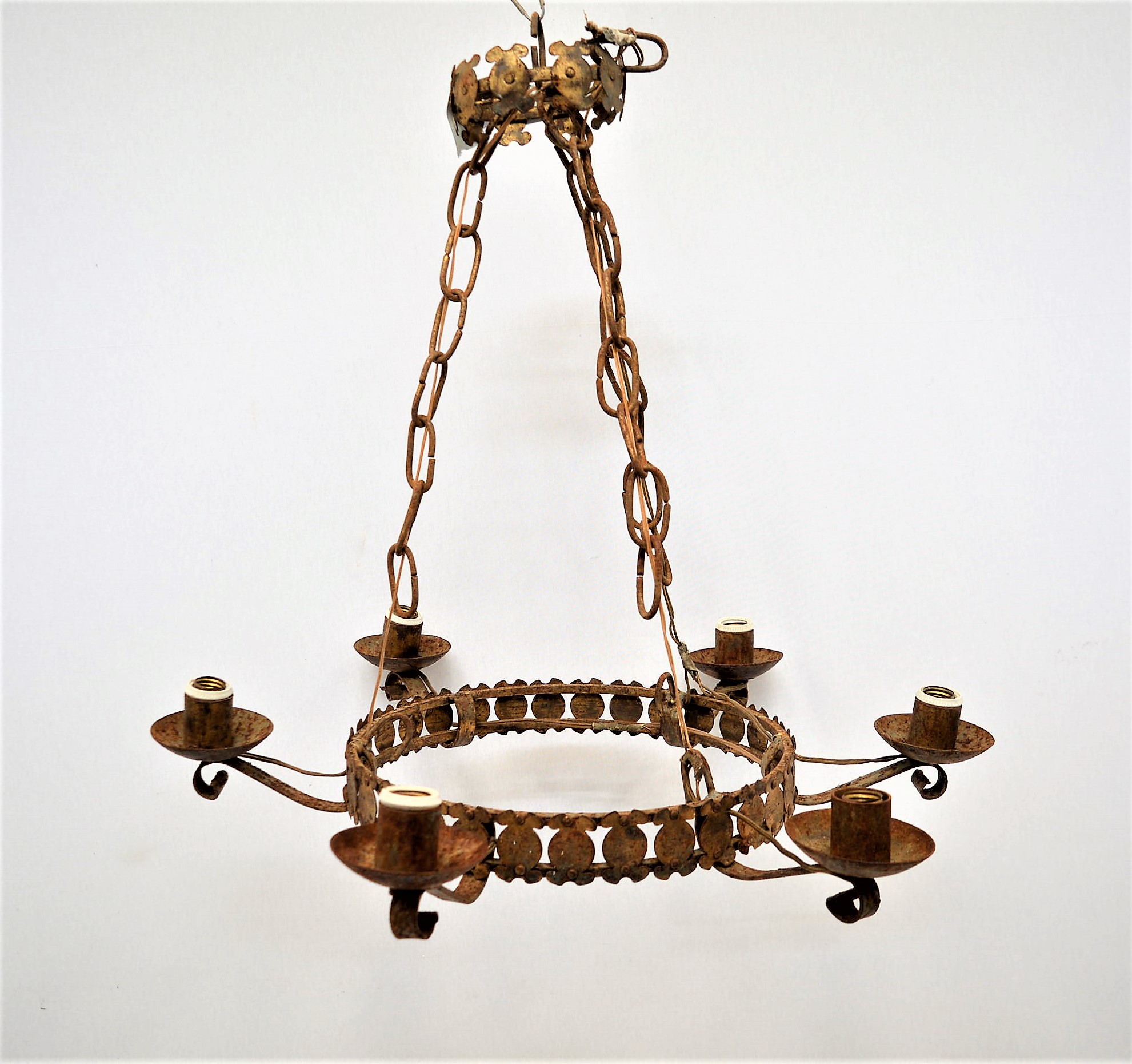 LAMPARA CIRCULAR DE SEIS BRAZOS